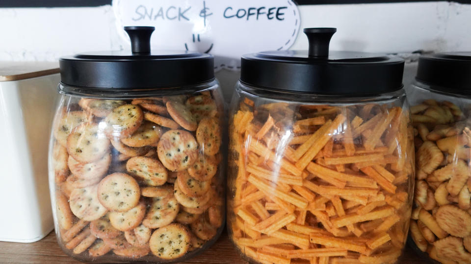 office snacks jars