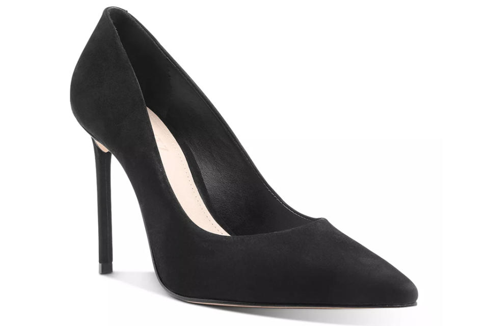 schutz, pumps, black suede