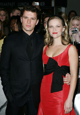 Ryan Phillippe and Reese Witherspoon at the LA premiere of 20th Century Fox's Walk the Line