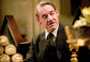 <p>Roger Lloyd Pack as Barty Crouch in Warner Bros. Pictures' Harry Potter and the Goblet of Fire - 2005</p>