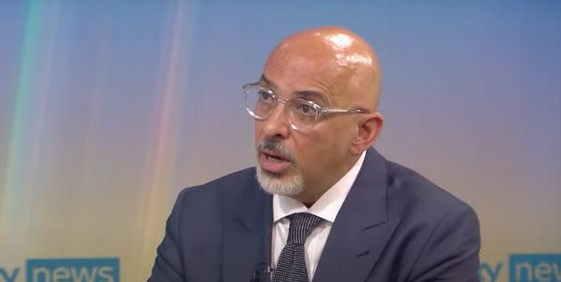 Nadhim Zahawi took over as Chancellor from Rishi Sunak (Photo: Sky News)