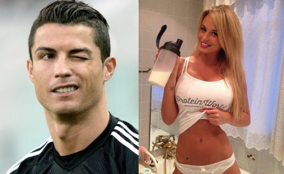 Cristiano Ronaldo y Rhian Sudgen (GTres/Instagram).