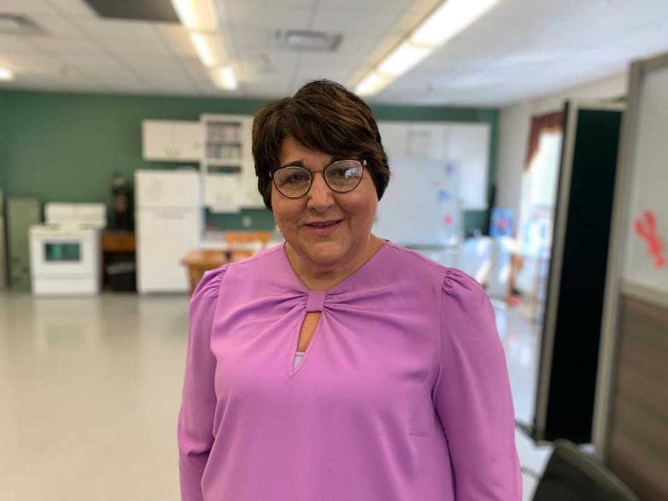 Joyce D'Entremont, CEO of Mountains and Meadows Care Group, says staff at the eight provincially-funded facilities for people with physical and intellectual disabilities have gone above and beyond during this wave of the COVID-19 pandemic. (Shaina Luck/CBC - image credit)