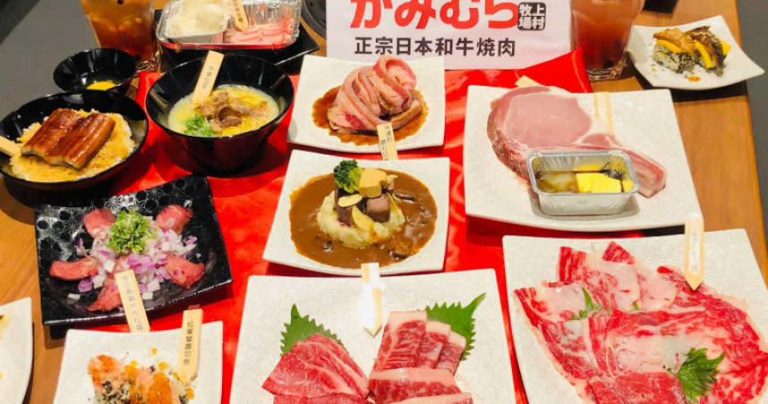 日本和牛燒肉及料理吃到飽。(圖／余玫鈴攝)