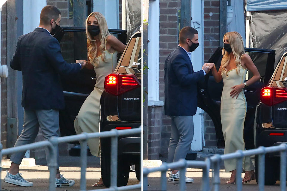 MAFS’ Tamara Djordjevic and Brent Vitiello getting out of a car.