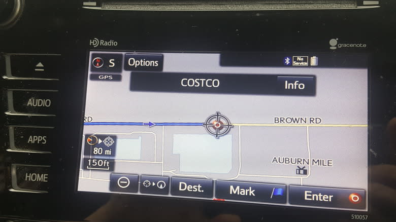 GPS with costco for destination