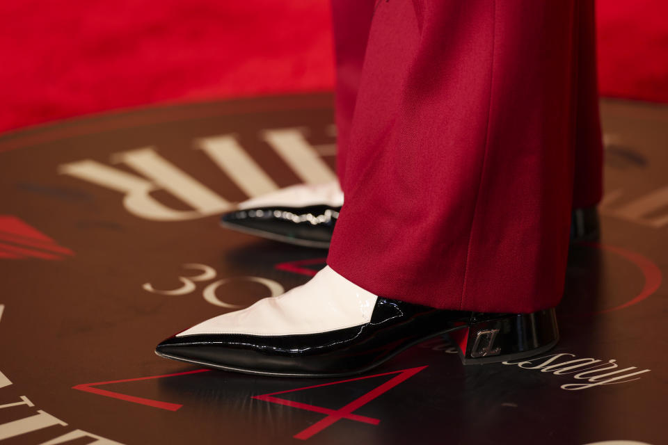 Donald Glover's shoes at the 2024 Vanity Fair Oscar Party at Wallis Annenberg Center for the Performing Arts on March 10 in Beverly Hills