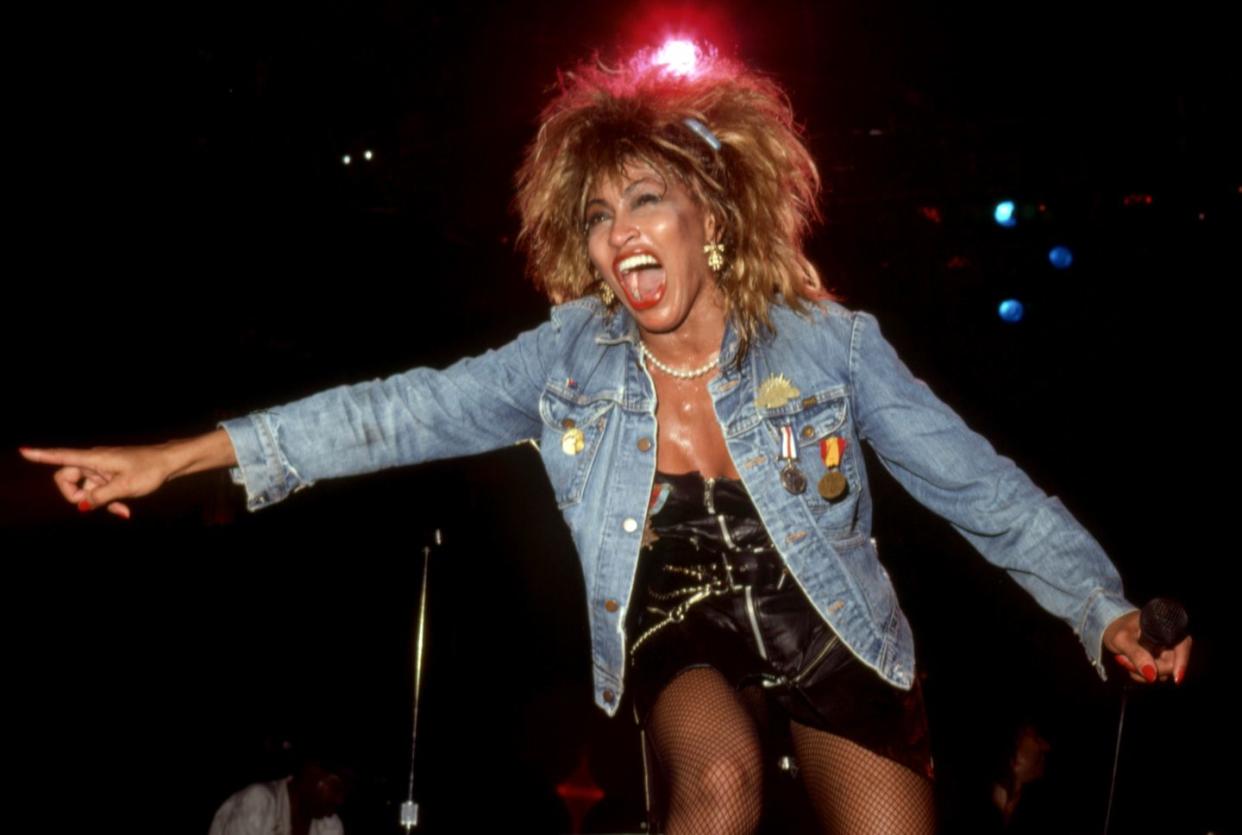 detroit august 28 american swiss singer and actress, tina turner performs at the joe louis arena during her private dancer tour on august 18, 1985, in detroit, michigan photo by ross marinogetty images