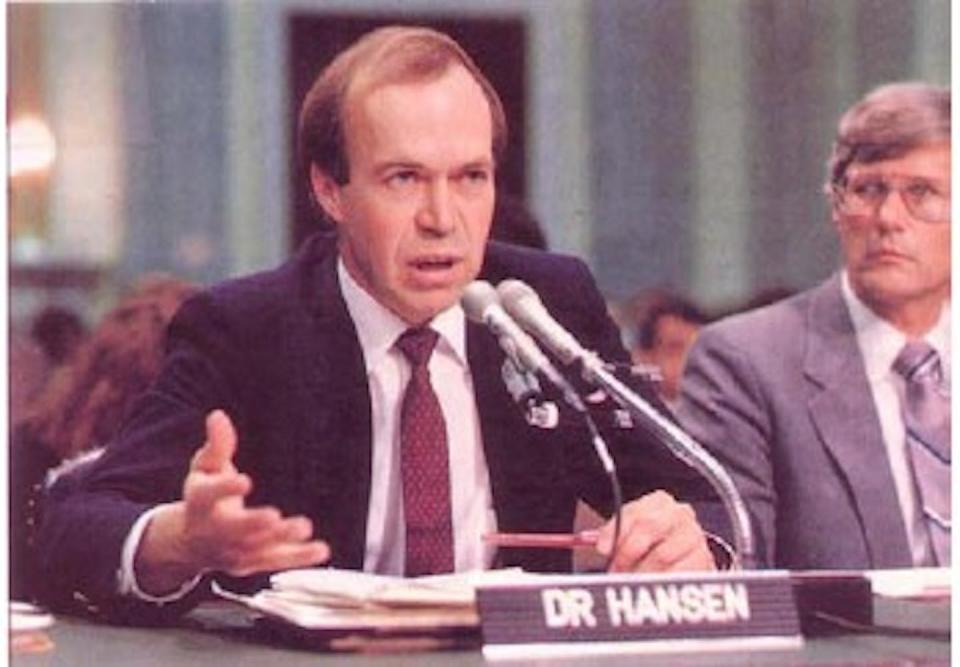 Many people first took notice of climate change after US scientist James Hansen testified about its effects. NASA