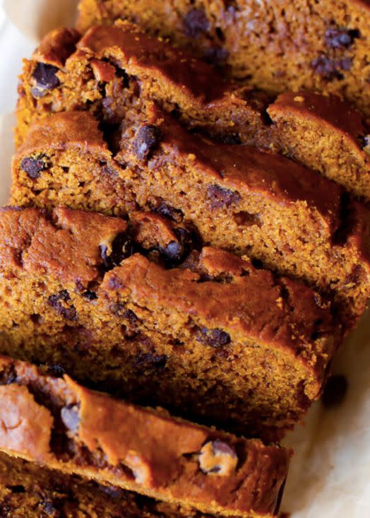 <strong>Get the <a href="http://sallysbakingaddiction.com/2014/09/08/pumpkin-chocolate-chip-bread/" target="_blank">Pumpkin Chocolate Chip Bread recipe </a>from Sally's Baking Addiction</strong>