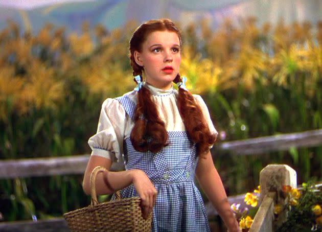 Judy Garland as Dorothy in The Wizard Of Oz