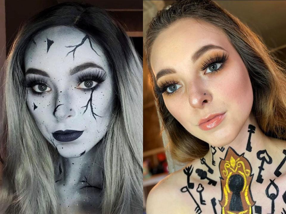 "Harry Potter" fan McKinzey wears makeup looks inspired by spells.