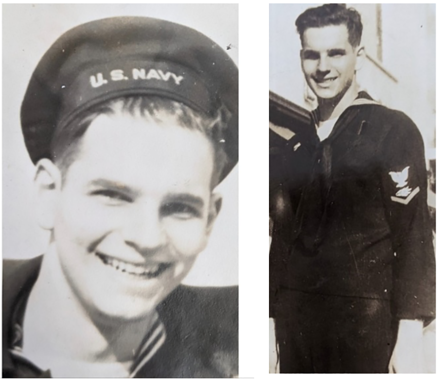 Bob Galkin when he was a young man in the Navy.