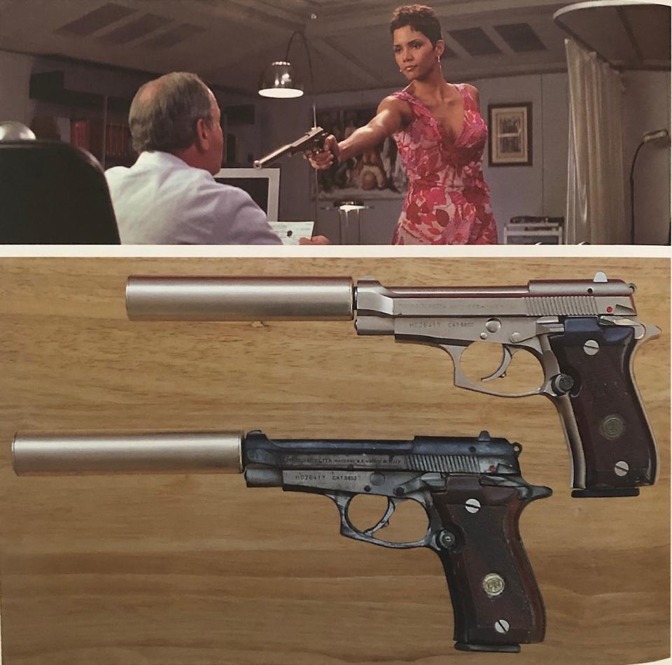 A Beretta gun used by Halle Berry in Die Another Day was among James Bond props stolen in a burglary in Enfield in March (Metropolitan Police/PA)