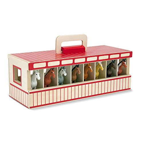 11) Melissa & Doug Take-Along Show-Horse Stable