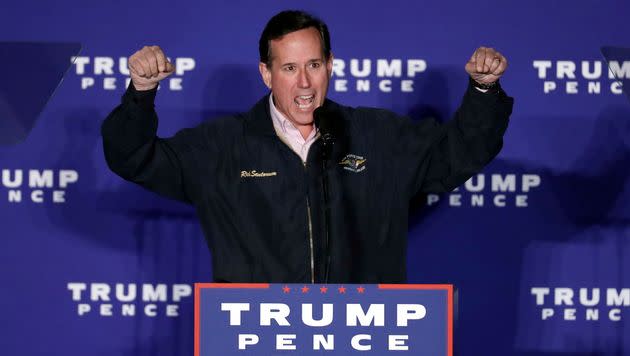 Rick Santorum, the former GOP senator and presidential candidate, lost his job at CNN after his offensive remarks about Native Americans. (Photo: Alex Brandon/Associated Press)