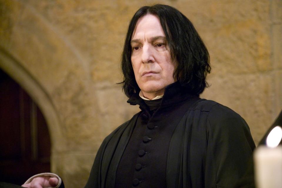 Alan Rickman as Professor Severus Snape in the Harry Potter franchise (Murray Close)