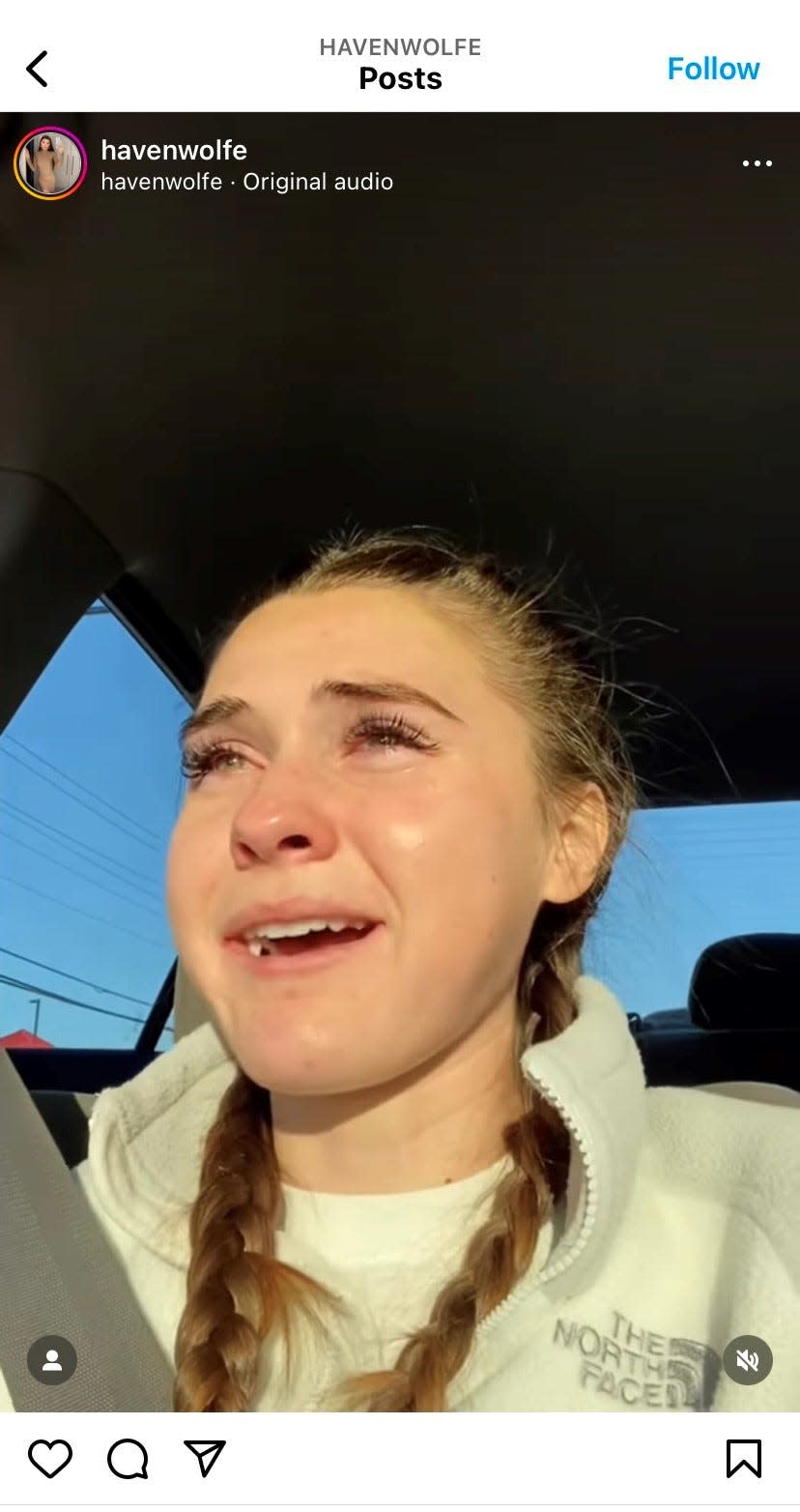 Haven Wolfe, a student at Northern Kentucky University, shared her thoughts about the Cincinnati Bengals after having her wisdom teeth removed.