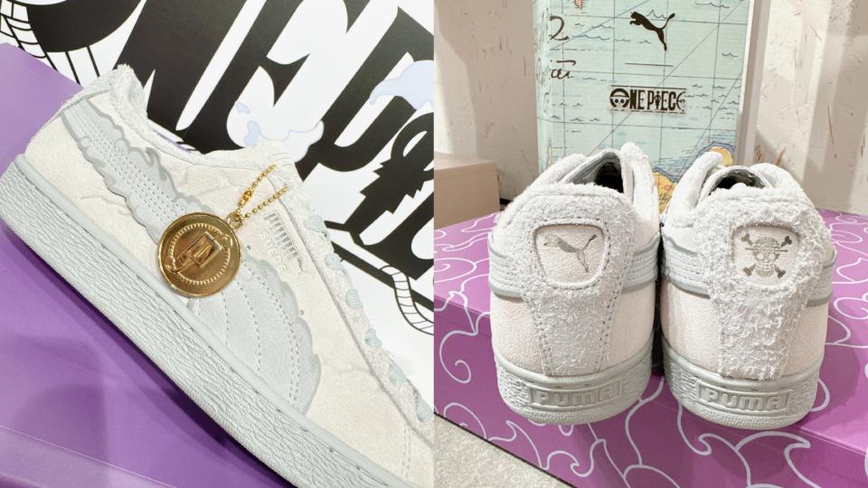 2024小白鞋推薦：PUMA Suede 3 ONE PIECE聯名款，NT$4,180！圖片來源：編輯拍攝