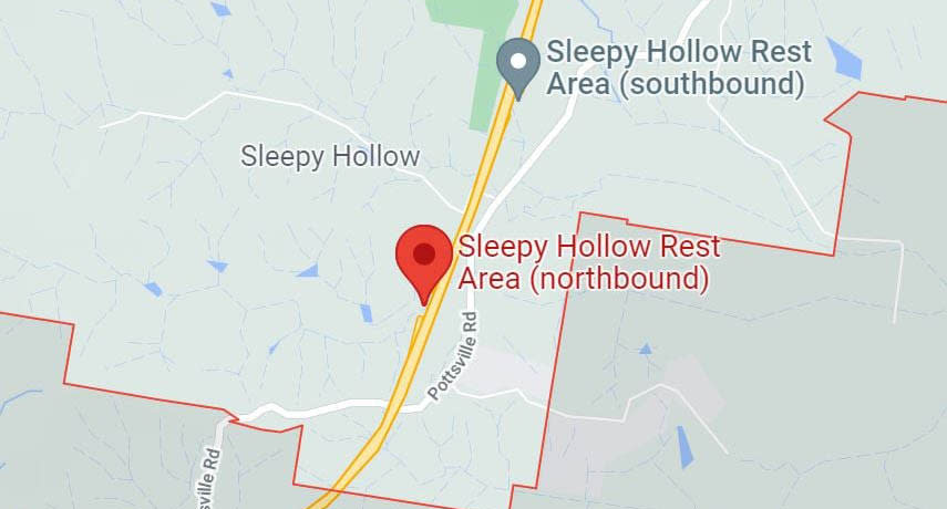 A map of the Sleepy Hollows rest area. Source: Supplied 