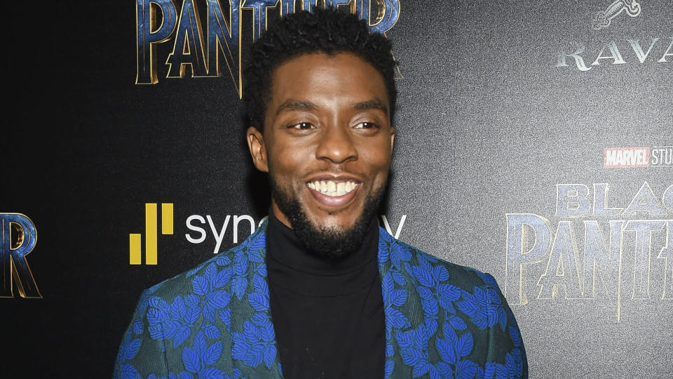 Mandatory Credit: Photo by Evan Agostini/Invision/AP/REX/Shutterstock (9375917cd)Chadwick Boseman attends a special screening of "Black Panther" at the Museum of Modern Art, in New YorkNY Special Screening of "Black Panther", New York, USA - 13 Feb 2018.