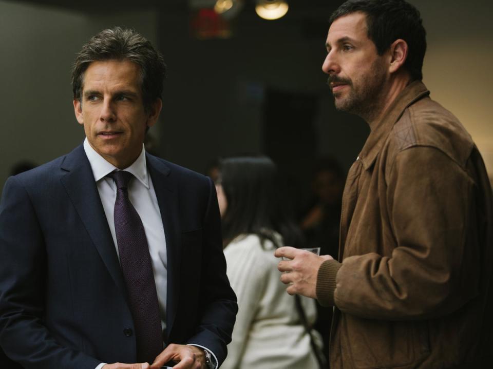 Ben Stiller and Adam Sandler in ‘The Meyerowitz Stories’ (Netflix)