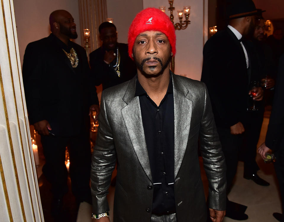 Katt Williams Wearing Black Jacket