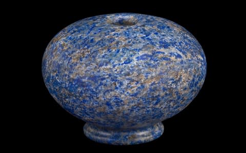 An ancient Near Eastern lapis lazuli mace head, Circa 1st millenium BC, Courtesy Kallos Gallery  - Credit: Courtesy Kallos Gallery