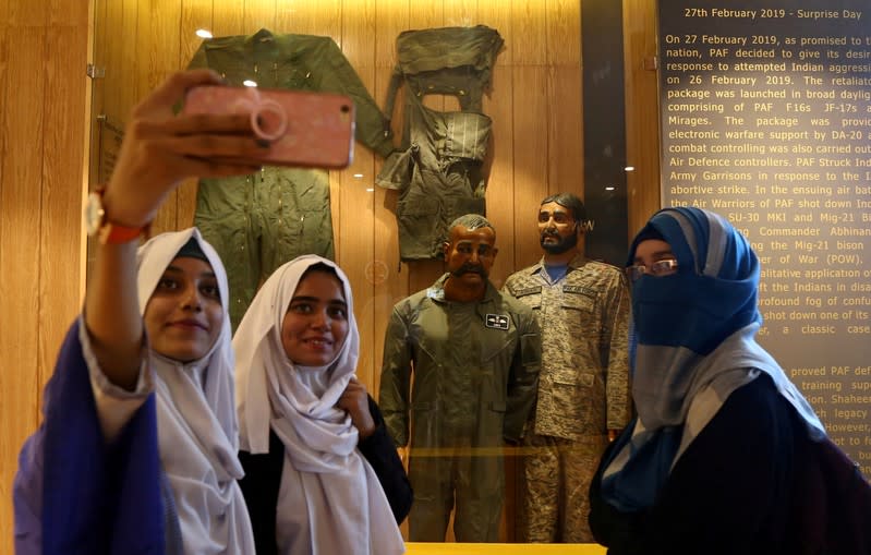 Pakistan's air force opens a museum exhibit 'Operation Swift Retort’ at the Pakistan Air Force Museum in Karachi