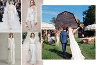 <p>When it comes to barns and backyards, bohemian bridal is not all flower crowns and fringe. </p><p>Choose antique laces or smocking for a rustic feel; up the ante with full sleeves, or a '70s vibe. Think new-school prairie with touches of structure for a polished look that is more festive than festival. </p><p><em>From left: <em>Valentino Spring 2019 Ready-to-Wear; </em>Marchesa Resort 2019; Markarian Bridal Fall 2019; Carolina Herrera Spring 2019. </em></p>