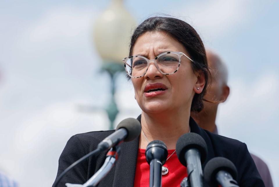 <div class="inline-image__caption"><p>Rep. Rashida Tlaib.</p></div> <div class="inline-image__credit">Jemal Countess/Getty</div>