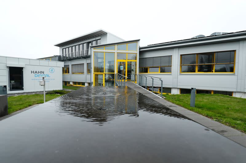 The headquarters of HAHN Automation company are seen in Rheinboellen