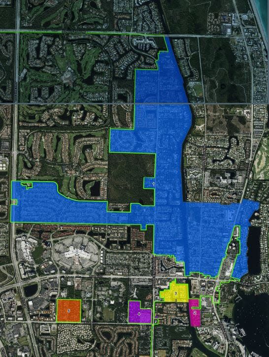 Palm Beach Gardens in the fall of 2023 unveiled a plan to annex more than 1,300 acres of unincorporated bordering the city limits. The areas are east of Interstate 95 between Donald Ross Road on the north and RCA Boulevard on the south. If voters in the five different zones were to approve annexation in the March 2024 election, the city's population would grow by about 8,300.