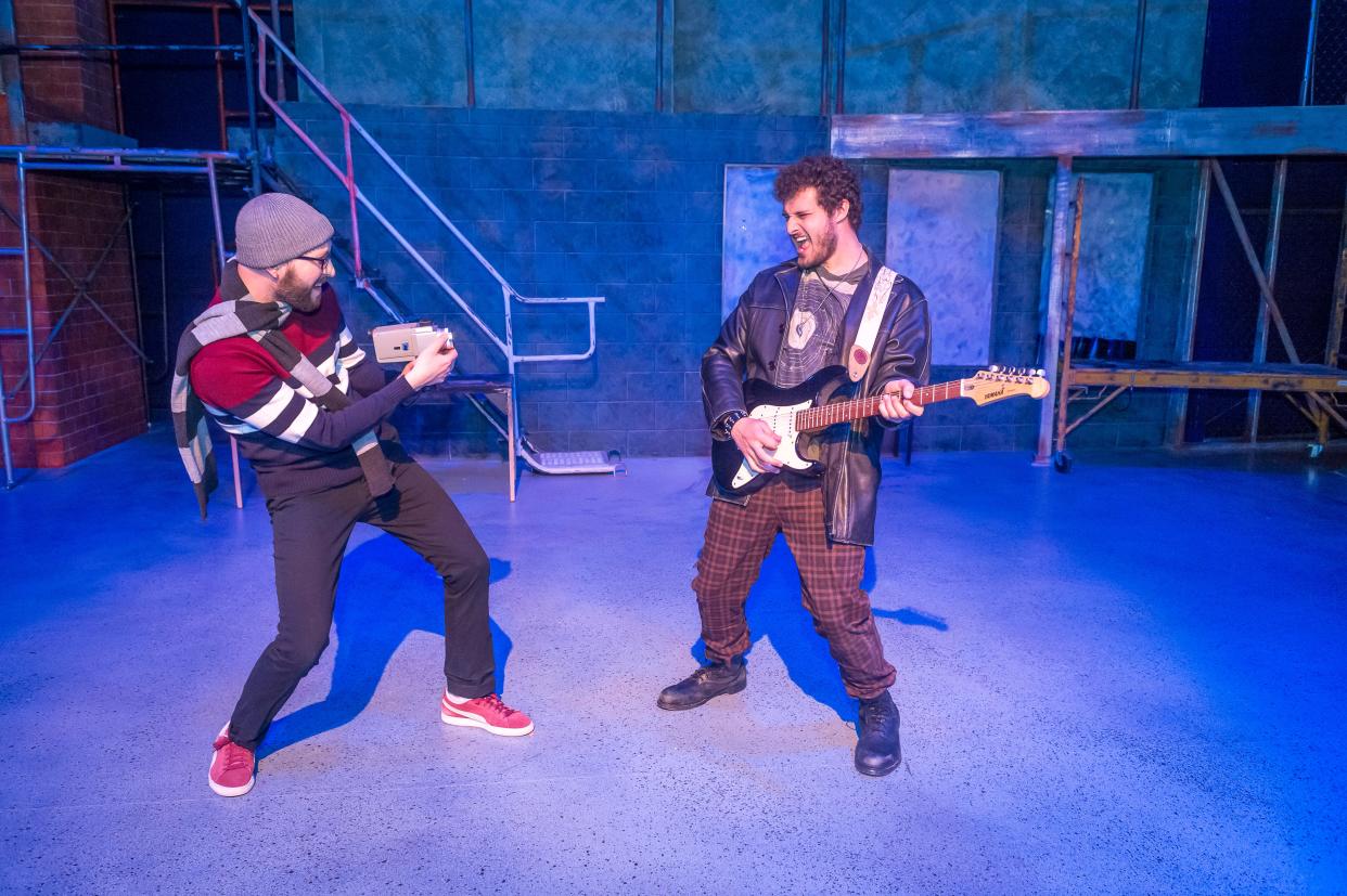 Colton Harada and Brendan King perform in Amarillo Little Theatre's production of "RENT."