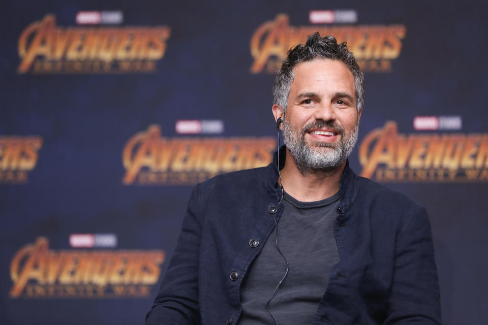 Mark Ruffalo smiling