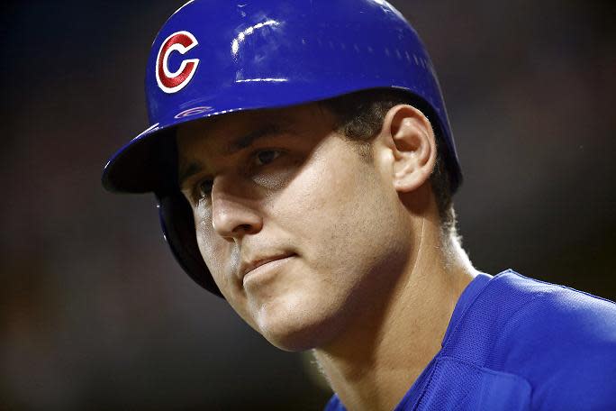 Chicago Cubs star Anthony Rizzo comments on the mass shooting at his high school alma mater in Parkland, Fla. (AP)