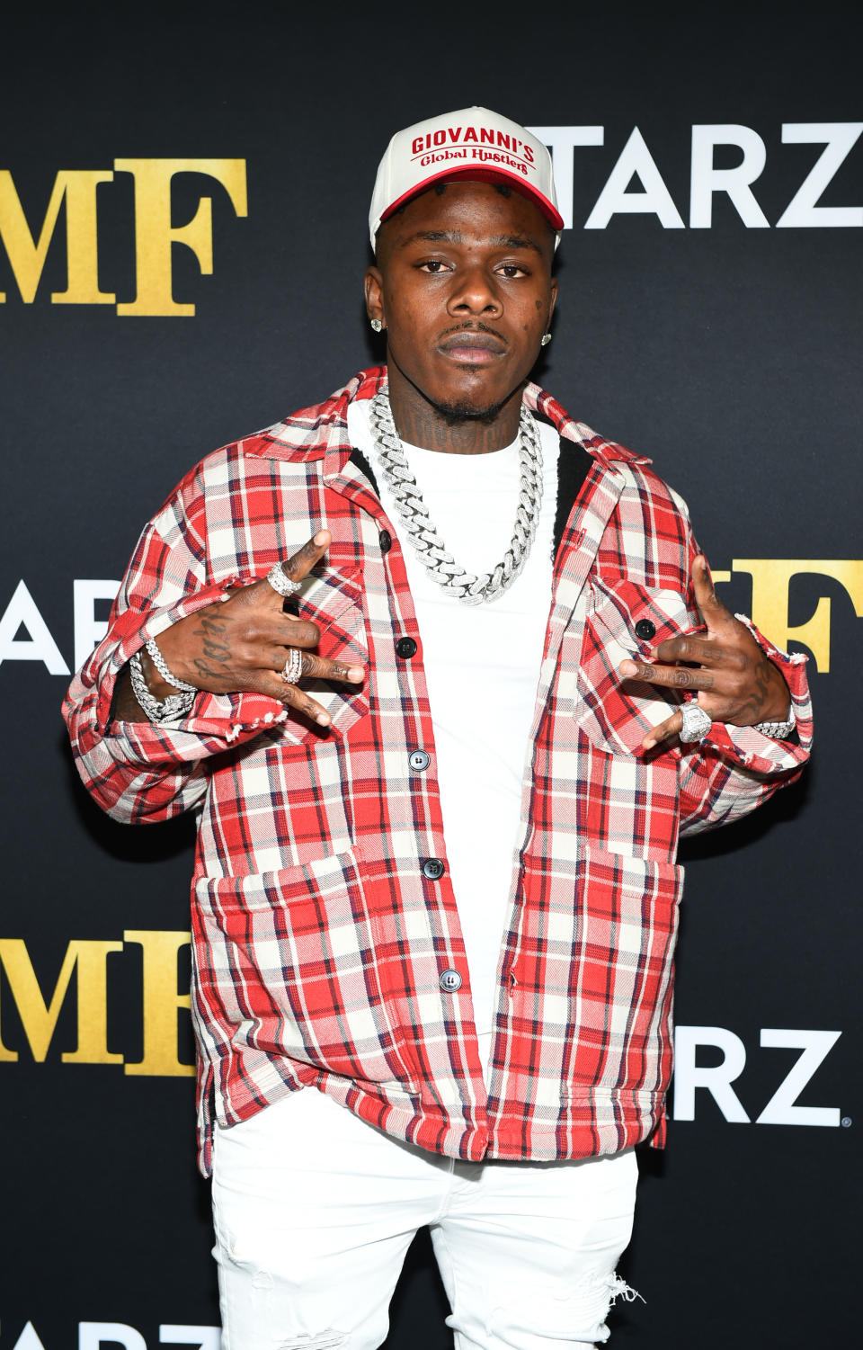 ATLANTA, GEORGIA – SEPTEMBER 23: DaBaby attends STARZ Series “BMF” World Premiere at Cellairis Amphitheatre at Lakewood on September 23, 2021 in Atlanta, Georgia. (Photo by Marcus Ingram/Getty Images)