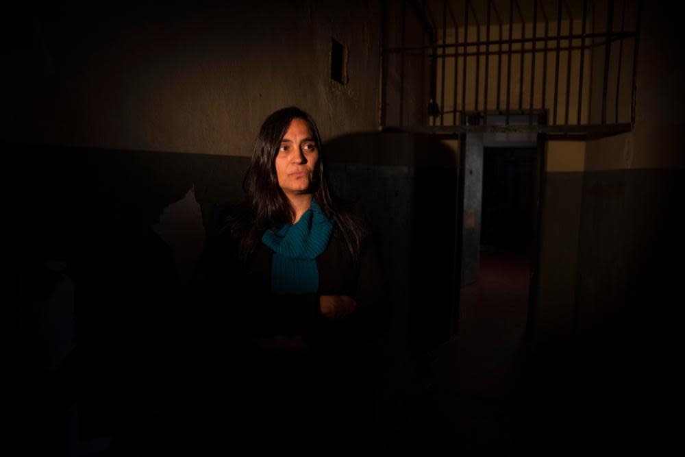 Assistant prosecutor Ana Oberlin poses for a photo inside the Banfield Pit in Buenos Aires, Argentina, on 23 May 2023.