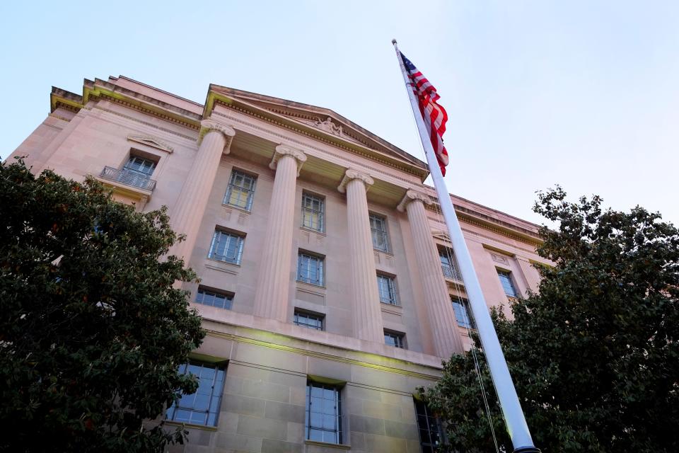 The Department of Justice headquarters building in Washington, D.C.