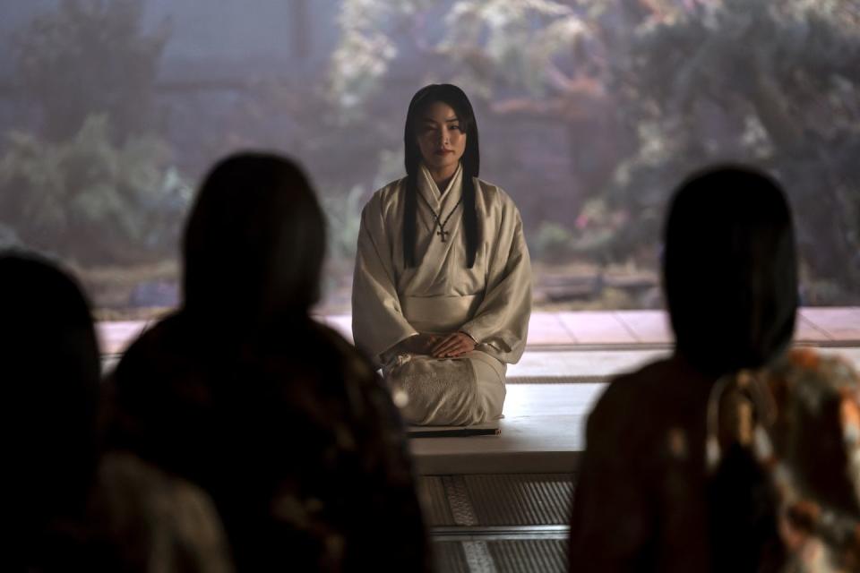 shogun episode 9 airs april 16 pictured c anna sawai as toda mariko cr katie yufx