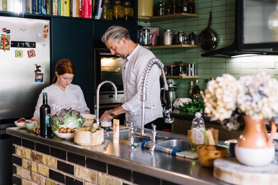 Family hub: the kitchen is where the Byatt family spend most of their time (Stuart Bailey)