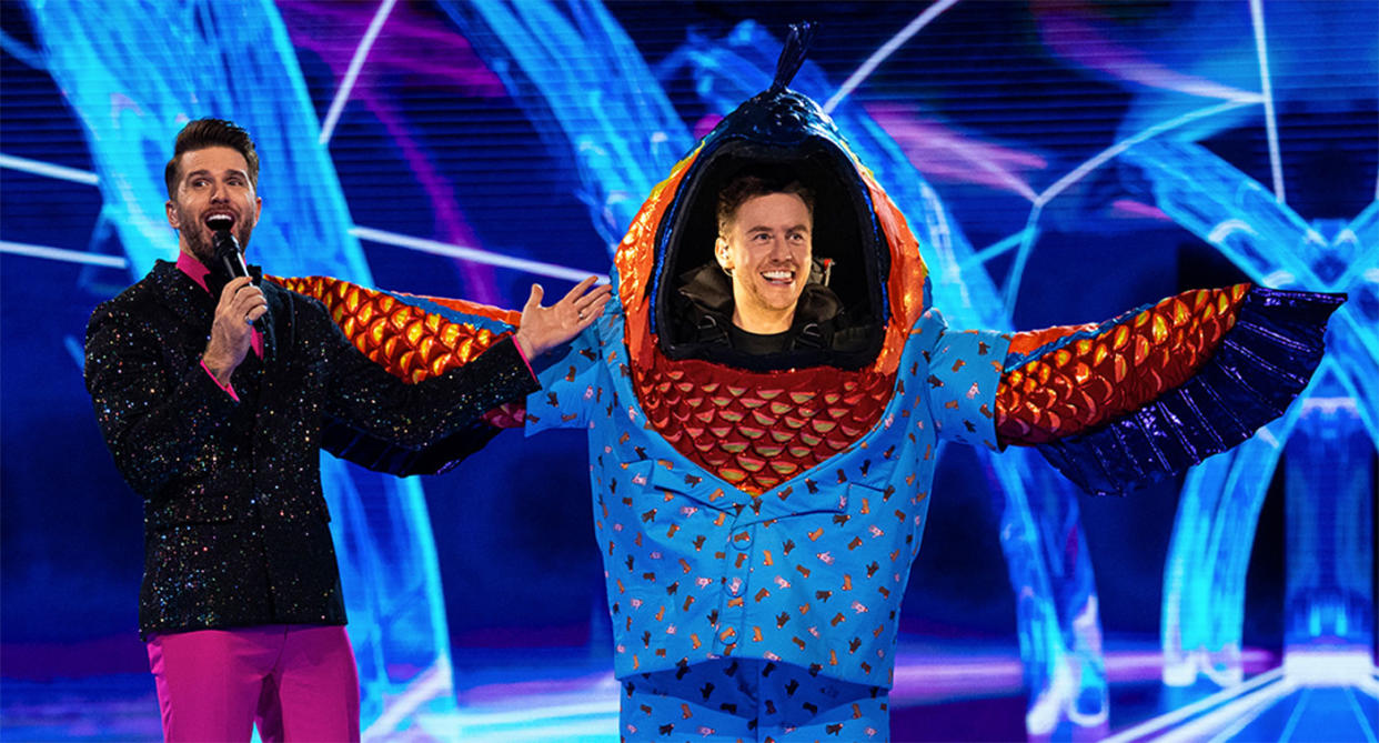 Danny Jones won The Masked Singer 2024 and was unmasked as Piranha. (ITV)