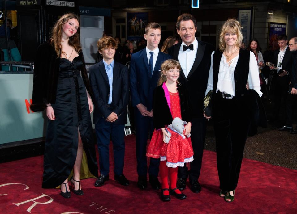 Dominic West, Catherine FitzGerald, family, The Crown season 5 premiere