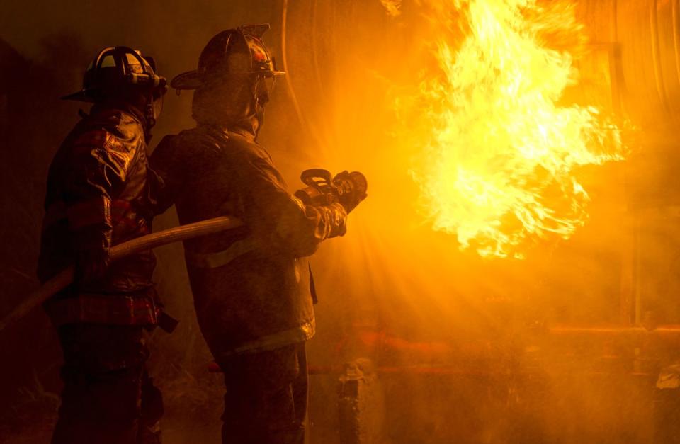 <p>Getty</p> Stock photo of a fire