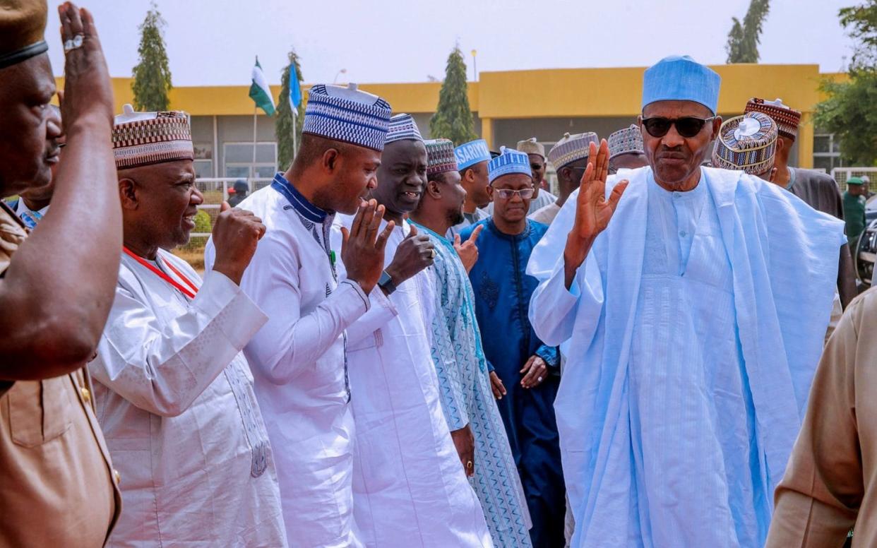 The opposition accused President Muhammadu Buhari of delaying the election to 