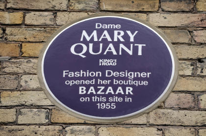 LONDON, ENGLAND - SEPTEMBER 16: A general view of proceedings during the plaque unveiling for Dame Mary Quant on the King's Road during London Fashion Week to commemorate the legendary fashion designer's first store, on September 16, 2019 in London, England. (Photo by Luke Walker/Getty Images for V&A)