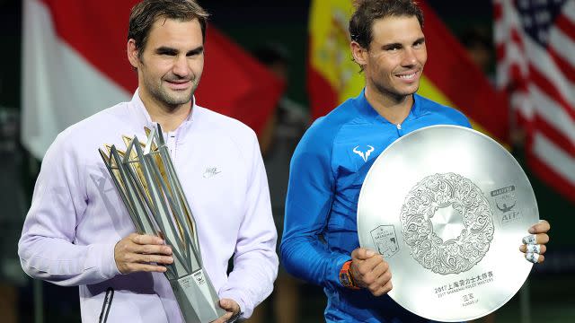 Federer and Nadal. Image: Getty