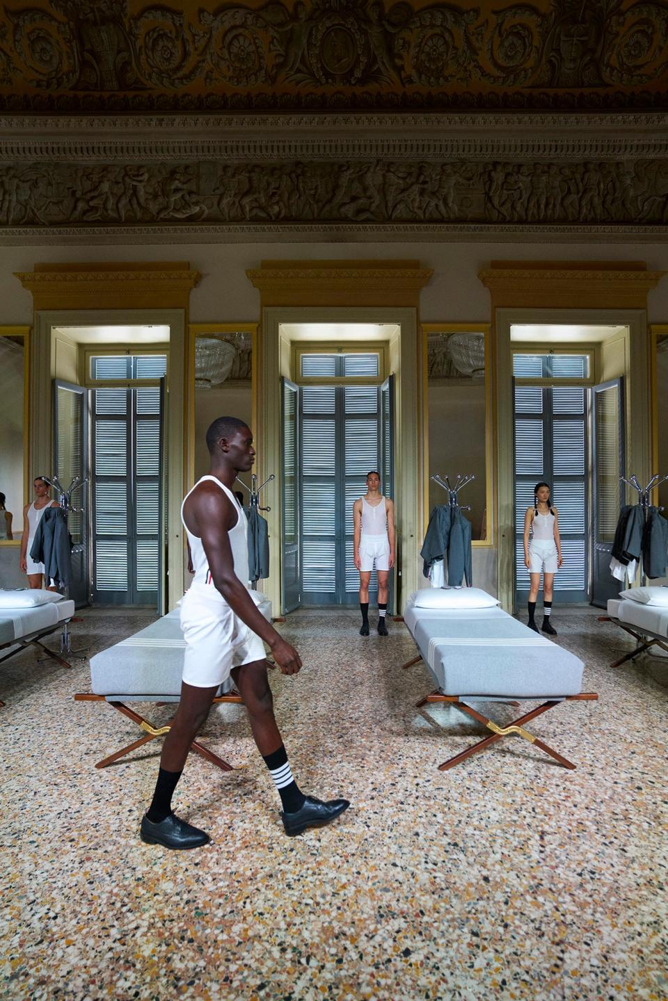 Thom Browne's latest performance piece marked his Salone del Mobile debut