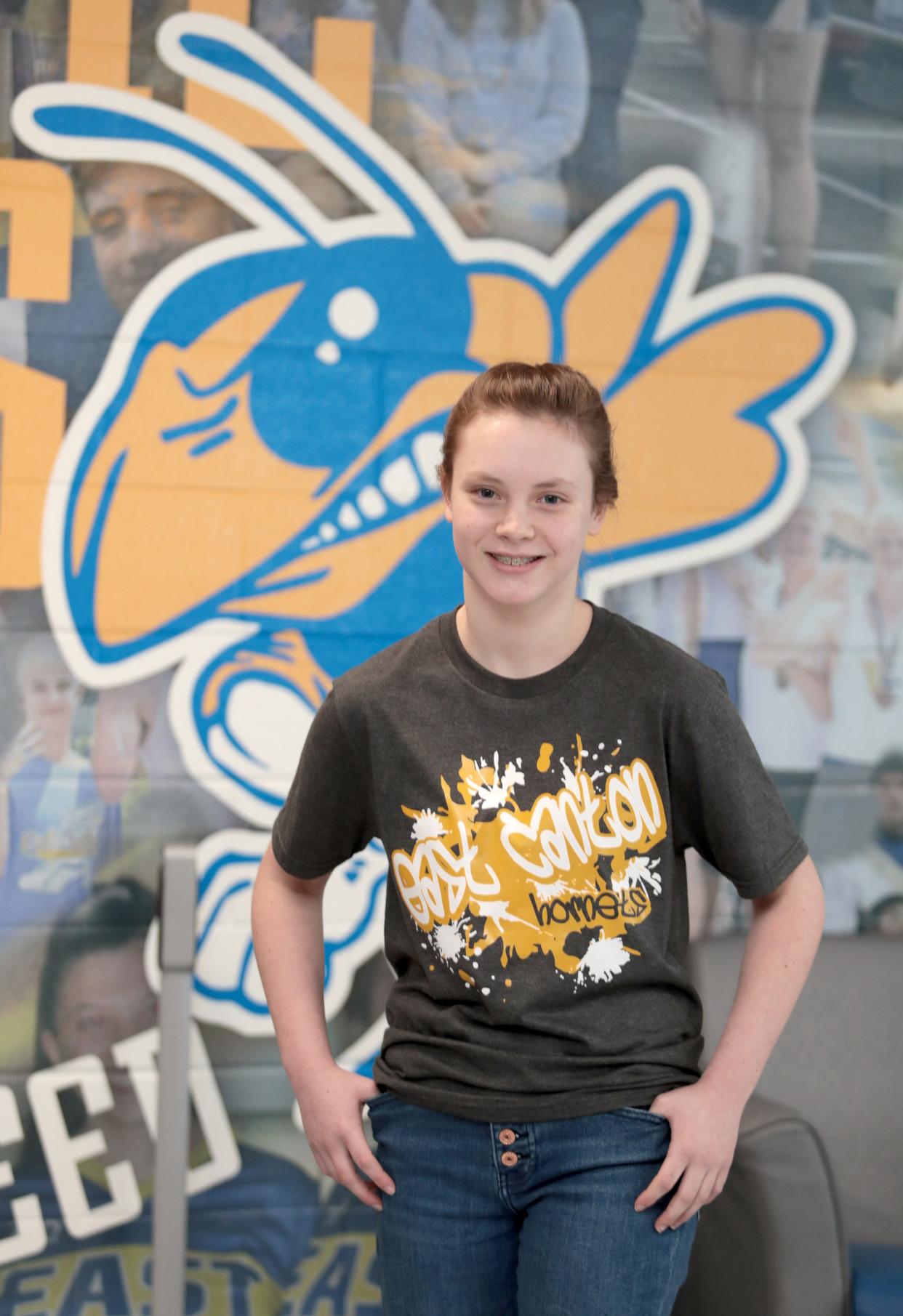 Ava Foss, a student at East Canton Middle School, is a Canton Repository Kid of Character for January.