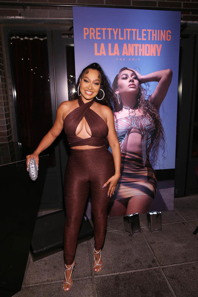 La La Anthony's Cutout Brown Dress For PrettyLittleThing: Photos